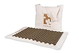 FSA HSA Eligible Kanjo Coconut Acupressure Mat with Carry Bag | Eco Friendly Coconut Fiber Core | Neck, Back & Shoulder Pain Relief | Promotes Stress Relief, Relaxation and Headache Relief