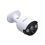 SABRE 2-in-1 Fake Security Camera with Motion Detector, Two LED Lights, Continuous Blinking LED Light, 3 Different Settings, Weather-Resistant IP44 Design, Realistic Look, No Wiring Needed