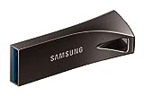 SAMSUNG BAR Plus 3.1 USB Flash Drive, 128GB, 400MB/s, Rugged Metal Casing, Storage Expansion for Photos, Videos, Music, Files, MUF-128BE4/AM, Titan Grey