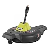 RYOBI 12' Electric Pressure Washer Surface Cleaner with Dual Rotating High Pressure Jets, 4X Faster Cleaning