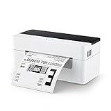 OFFNOVA Shipping Label Printer, 4x6 Label Printer for Shipping Packages, High Speed USB Thermal Printer, Supports ShipStation UPS FedEx Ebay(White)