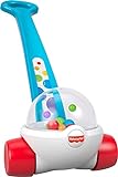 Fisher-Price Corn Popper Baby Toy, Toddler Push Toy with Ball-Popping Action for 1 Year Old and Up, 2-Piece Assembly, Blue​