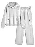 AUTOMET Womens Sweat Suits Sets Long Sleeve Workout Comfy Hoodies and Fleece Cargo Sweatpants Winter Y2k Tiktok Clothes