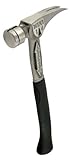 Stiletto TBM14RSC TiBone Mini-14 ounce Replaceable Smooth Face Hammer with a Curved 16' Titanium Handle