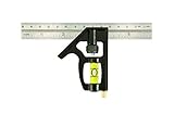 Johnson Level & Tool 406EM Professional Inch/Metric Combination Square, 6', Silver, 1 Square