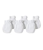 Burt's Bees Baby Girls Mittens, No-scratch Mitts, 100% Organic Cotton, Set Of 3 Gloves, Cloud