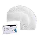 Laminating Pouches, Thermal Laminator Pouch, Clear - 2.25? x 3.75? Business Card Size - 5 mil Thickness - Moisture Resistant - 200-Pack