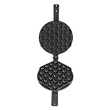 Raguso Stainless Steel Nonstick Egg Bubble Baking Plate Waffle Maker Pan Tool for Home Commercial Use