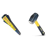 Estwing Sure Strike Drilling/Crack Hammer - 3-Pound Sledge & No-Slip Cushion Grip - MRF3LB & Sure Split Wedge - 5-Pound Wood Splitting Tool with Forged Steel Construction, Blue