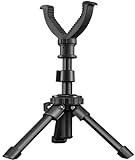 CVLIFE Shooting Tripod Portable Shooting Rest Shooting Stick Stand Rifle Rest for Shooting Range Tripods for Rifles Height Adjustment Bench Rifle Tripod with Removable 360° Rotate V Yoke Rest