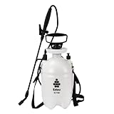 EDOU Direct Pump Pressure Sprayer - Pressurized Lawn and Garden Water Spray Bottle with Adjustable Nozzle - Portable and Handheld Sprayer - Translucent Bottle for Water Level Control