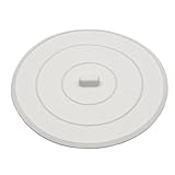 DANCO Flat Suction Sink Stopper, 5 Inch, White, 1-Pack (89042)