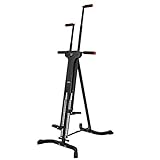 RELIFE REBUILD YOUR LIFE Vertical Climber for Home Gym with 4 Metal Guide Rails Folding Exercise Climber Cardio Workout Machine 5-Level Resistance Stair Stepper Newer Version,Easy to Assemble