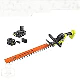RYOBI ONE+ HP 18V Brushless 22 in. Cordless Battery Hedge Trimmer with 2.0 Ah Battery and Charger