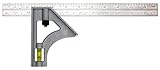 Johnson Level & Tool 415 Structo-Cast Combination Square, 12', Silver, 1 Square