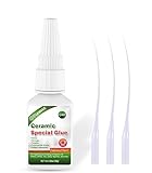 30g Ceramic Glue, Instant Ceramic Super Glue for Porcelain and Pottery Repair, Fast Drying | Heat Resistant | Waterproof Strong Adhesive for Bonding Ceramic, Dishes, Tiles, DIY Crafts