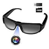 Camera Glasses, MS15 HD 1080P Sports Sunglasses Camera Video Glasses Support Take Videos/Photos for Indoor/Outdoor Activities (mit 16G Micro SD Card)