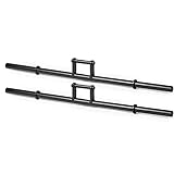 Titan Fitness 60in Farmers Walk Handles, Barbell Style Grip Farmers Carry, Rated 500 LB Each, Grip Strength Weight Training