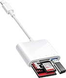 USB C to SD CF Card Reader, SD Card Adapter with SD MicroSD CF Compact Flash USB 4 Ports, BnmxTek Memory Card Reader for iPhone 15 iPad Mac MacBook Pro/Air/Mini Android and More USB-C/Type C Device