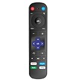 Replacement Remote Control for Roku Box,Compatible with Roku 1/2/3/4 (HD,LT,XS,XD),Express,Premiere and Ultra with IR Learning Function to Control Soundbar or TVs (NOT for Roku Stick and Roku TV)
