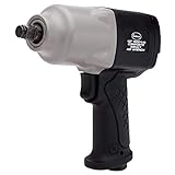 Eastwood 1/2 in. 1000 Ft/Lbs Composite Hammer Pneumatic Air Impact Drive Wrench Square Drive Variable Speed