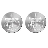 Panasonic CR1632-2 CR1632 3V Lithium Coin Battery (Pack of 2)