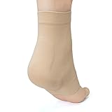 ZenToes Achilles Tendon Heel Protector Compression Padded Sleeve Socks for Bursitis, Tendonitis, Tenderness - 1 Pair