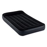 Intex Dura Beam Pillow Rest Classic Inflatable Blow Up Mattress Air Bed with Internal Built in Pump, Twin