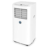 JHS 8,000 BTU Small Portable Air Conditioner 3-in-1 Floor AC Unit with 2 Fan Speeds, Remote Control and Digital LED Display, Cover up to 200 Sq. Ft, White