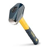 ESTWING Sure Strike Drilling/Crack Hammer - 2-Pound Sledge with Fiberglass Handle & No-Slip Cushion Grip - MRF2LB, Blue/Yellow