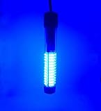 SAMDO Underwater Fishing Light 12V 180 SMD LED 1080 Lumens Drop Fish Attracting Light Boat Night Light 10.8W (Blue)