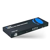 4x1 KVM HDMI Switch by OREI, Share Multiple Devices, PC, Computers, Phones, Gaming on One Display Monitor, Keyboard Control and USB Peripheral Control - UltraHD HDCP 2.0