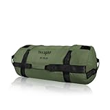 Yes4All Workout Sandbags, Heavy Duty Sandbags for Fitness, Conditioning, MMA & Combat Sports - Army Green - M