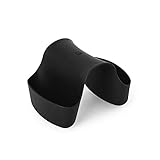 Umbra Saddle Caddy – Flexible Rubber Organizer for Double Kitchen Sink, Storage for Dish Sponge, Scouring Pads and more, Black, Small