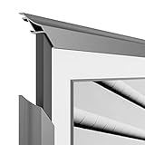 Deco TV Frames Alloy Scoop - Graphite Bezel Compatible ONLY with Samsung The Frame TV (3” Color Chip)
