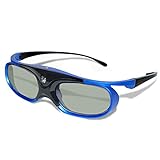 caralin 3D Glasses Active Shutter Rechargeable Eyewear for DLP-Link Optama Projectors Shutter Sunglasses
