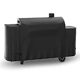Hisencn Grill Cover for Pit Boss Pro Series Triple-Function Combo Grill PB1100PSC2, PB1100PSC1, Heavy-Duty Pellet Grill Smoker Cover for Pit Boss Sportman 1230 Pellet/Gas Combo Grill, Black, PB 67364