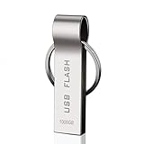 USB Flash Drive USB 3.0 Large Storage Metal Thumb Drive Waterproof Memory Stick High Speed Jump Drive Pen Drive for Laptop Computer Tablet(Silver)