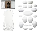 Pro Modular Dress Form Padding Plus Size Kit (24 Pieces) – Adjustable Body Form Padding Set for Sewing and Mannequin – Adult Female Dress Padding – Dress Making and Tailoring Accessories