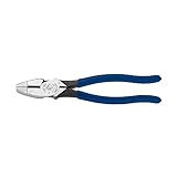 Klein Tools D213-9NE Pliers, 9-Inch Side Cutters, High Leverage Linesman Pliers Cut Copper, Aluminum and other Soft Metals