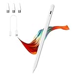 Active Stylus Pens for Touch Screens with Magnetic Design, Luntak Rechargeable Universal iPad Pencil, Fine Point Stylus Pen for iPad Pro/Air/Mini/iPhone/iOS/Android/Tablets Writing & Drawing-White