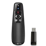 Presentation Clickers for PowerPoint, Clicker for Laptop Presentations Remote, USB Wireless Presenter Remote, Power Point Remote Clicker for Computer/Mac/PPT/Google Slide Advancer