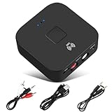 Binval Bluetooth Receiver for Home Stereo RCA, 3.5mm AUX Wireless Audio Adapter for Home and Car Stereo System,NFC-Enabled ，for Car, Home Stereo, Headphones, Speakers