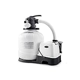 Intex 26679EG Krystal Clear 2150 GPH Pump & Saltwater Sand Filter Saltwater System, White/Black