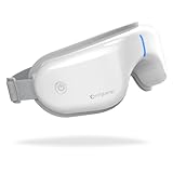 Comfytemp Eye Massager with Heat, Smart Eye Massager for Migraines with Compression and White Noise, Electric Eye Massage Temple Massager for Sleep, Headache Massager with Heat and Vibration, Foldable