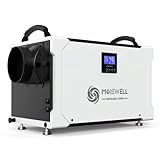 Moiswell 145 Pint Commercial Dehumidifier with Drain Hose for Crawl Spaces, Basements, Industry Water Damage Unit, Large Capacity, Compact, Portable, Auto Defrost, Memory Starting