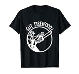 Got Firewood? Man with Chainsaw T-Shirt