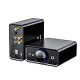 FiiO K5Pro ESS Amplifier Headphone Amps Stereo High Resolution Portable Desktop DAC 768K/32Bit and Native DSD512 for Home Audio/PC 6.35mm Headphone Out/RCA Line-Out/Coaxial/Optical Inputs (Black)