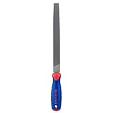 WORKPRO W051002 10 In. Flat File – Durable Steel File to Sharpen Tools and Deburr, Comfortable Anti-Slip Grip, Double Cut – Tool Sharpener for Professionals and DIY (Single Pack)
