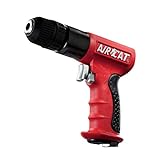AIRCAT Pneumatic Tools 4338 .6 HP 3/8-Inch Composite Reversible Drill with Jacobs Chuck 1,800 RPM